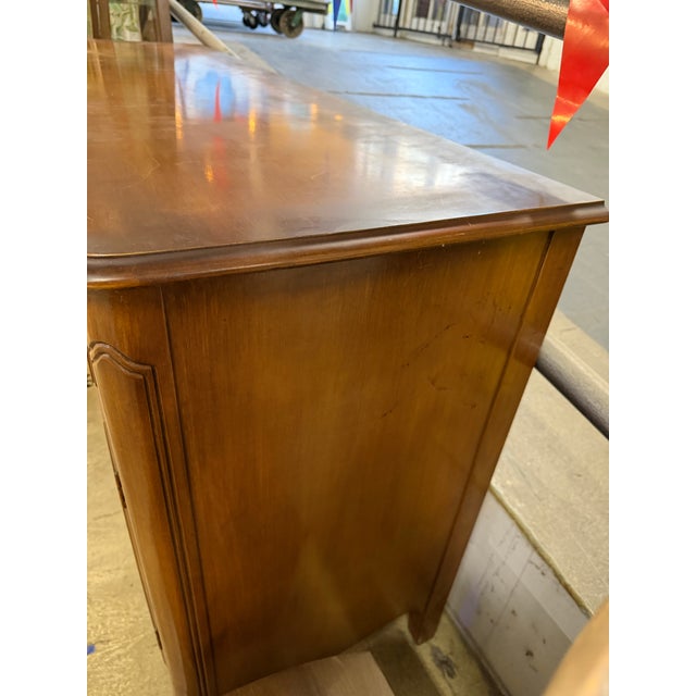 Wood French Provincial Louis XV Style Buffet Sideboard For Sale - Image 7 of 10