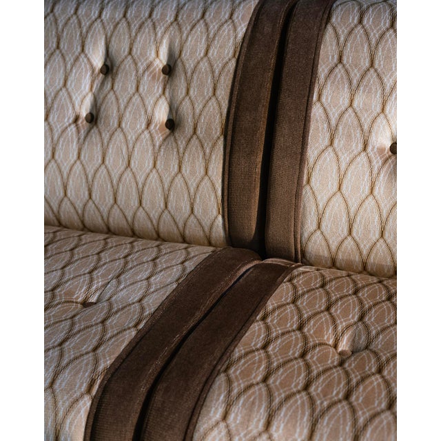 Brown 1970s Radio Sofa With a Stereo Console For Sale - Image 8 of 10