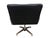 Mid-Century Modern Chromcraft Black Leather Swivel Chair For Sale In Philadelphia - Image 6 of 7