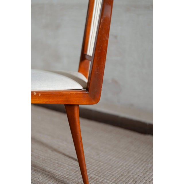 Vintage Lacquered Wooden Chairs, 1950s, Set of 6 For Sale - Image 9 of 10