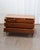 Brown Deco Style Danish Petite Chest of Drawers With Brass Hardware and Carved Legs, C. 1950s For Sale - Image 8 of 14