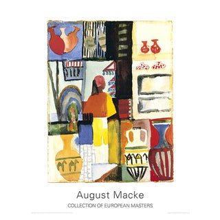 After August Macke, Dealer with Jugs, Print For Sale
