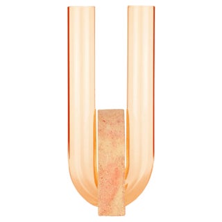 Orange Cochlea Vase by Coki Barbieri For Sale