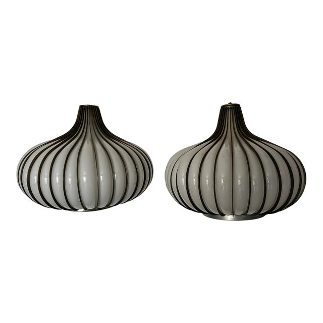 A Pair of 1960s Onion Lamps For Sale