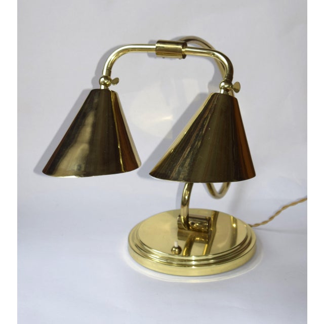 Mid-Century Modern Large Gilded Table Lamp by Alberto Bianchi, 1980s For Sale - Image 3 of 11