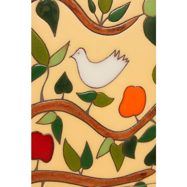 Late 20th Century Folk Art Framed Ceramic Tile Mosaic For Sale - Image 12 of 12