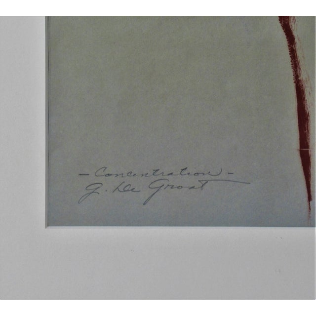 Georges Hugh De Groat, Concentration, Circa 1970 For Sale - Image 4 of 6