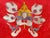 Red Vintage Tibetan Style Treasure Symbol Wall Hanging Tapestry Fabric Art For Sale - Image 8 of 14