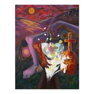 "Nightshift" Original by Song Watkins Park, Oil Painting, the Frankenstein Collection For Sale