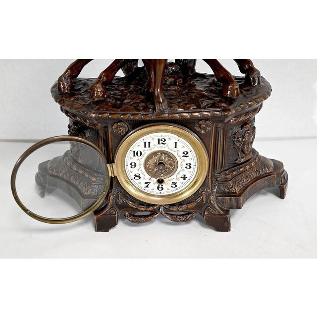 Horses Fireplace Set in the style of G. Coustou, Set of 3 For Sale - Image 16 of 18