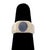 14K White Gold Star Sapphire Ring, featuring one flush set purple star sapphire cabochon weighing approx. 3.65 carats....