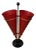 Metal & Brass Red Cone Umbrella Stand from Vitra, Italy, 1970s For Sale