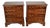 1960s Pair Harden English Traditional Cherry Wood Chest of Drawers / Commodes For Sale