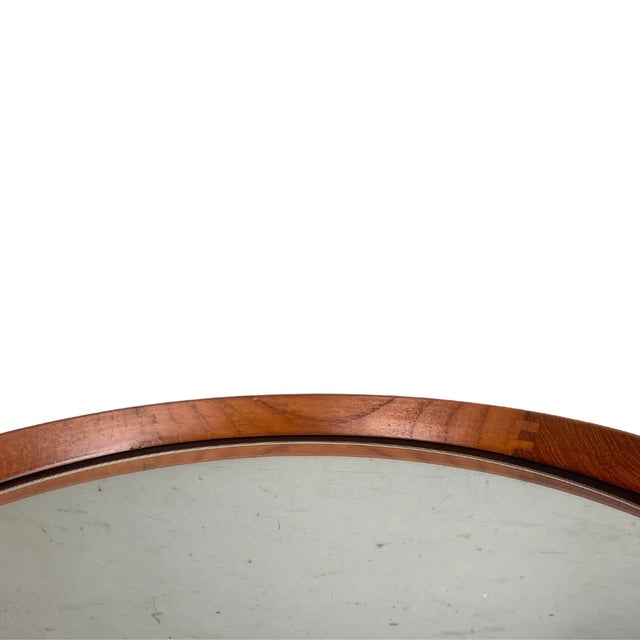 Scandinavian Teak Mirror by Uno & Östen Kristiansson for Luxus For Sale - Image 9 of 11