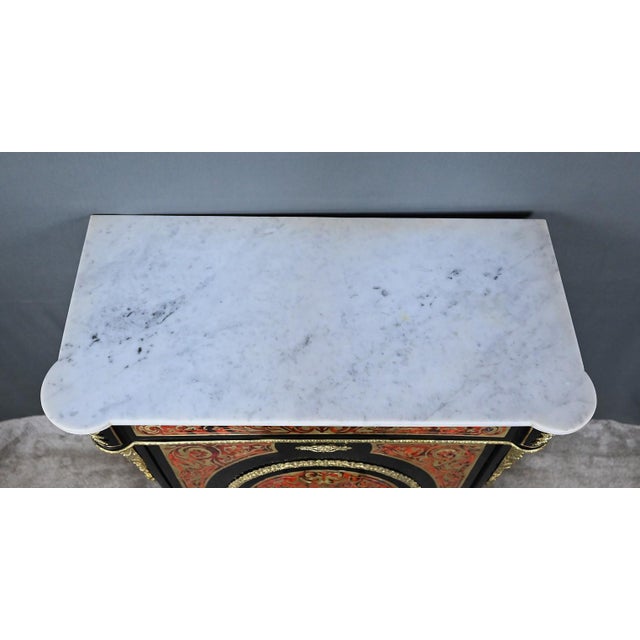 Mid-19th Century Napoleon III Boulle Marquetry Console Table For Sale - Image 5 of 18