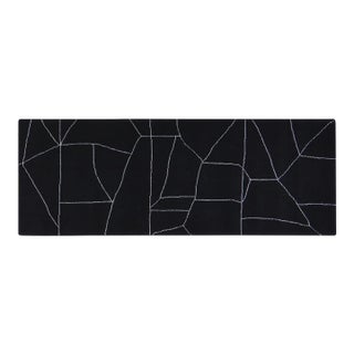 New Modern Moroccan Azilal Professional Hand Knotted Wool Rug, 2'7x7 For Sale