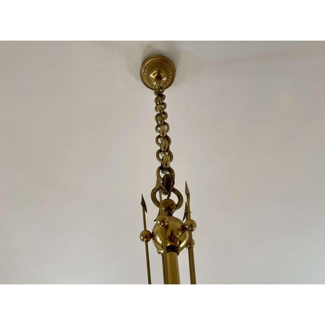 10-Light Chandelier in Bronze and Cut Crystal, 1960s For Sale - Image 3 of 14