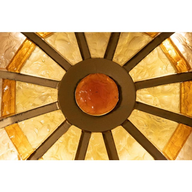 1970s Vintage Polychrome Murano Glass Chandelier, 1970s For Sale - Image 5 of 13