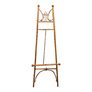 Antique Aesthetic Movement Scorched Bamboo Artist’s Easel, Circa 1885 For Sale