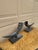 Maitland - Smith Pair of Vintage Faux Ram Horn Sculptures on Black Marble Bases For Sale - Image 4 of 16