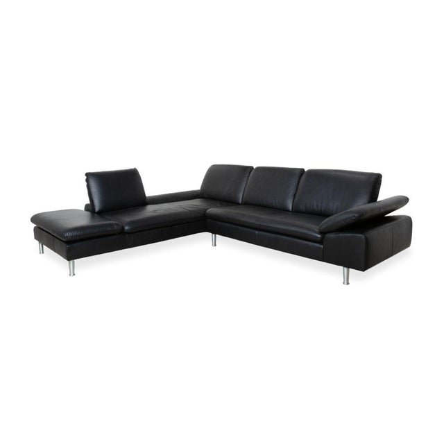 Loop Corner Sofa in Black Leather from Willi Schillig For Sale - Image 5 of 18