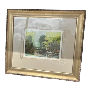 Framed “Palm Flow” by Paul D. Vernes With Certificate of Authenticity