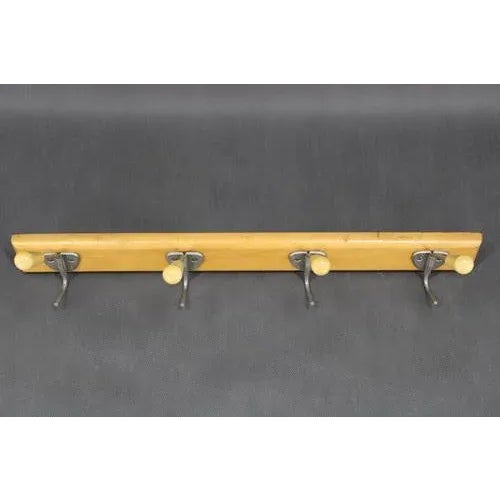 Mid-Century Wooden Wall Hanger, 1960s For Sale - Image 4 of 9