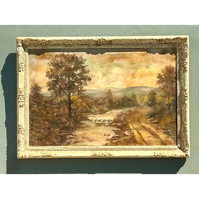 Vintage Original Landscape Oil on Canvas For Sale - Image 12 of 12