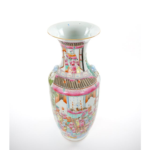 Chinese Early 20th Century Chinese Export Famille Rose “100 Boys” Porcelain Floor Vase For Sale - Image 3 of 14