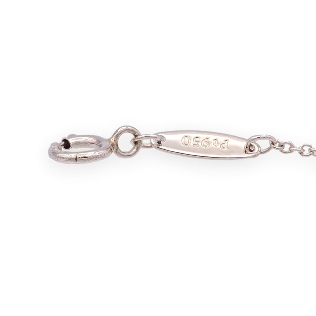 Tiffany & Co. Elsa Peretti Diamonds by the Yard 0.54ct Plat Solitaire Necklace For Sale In New York - Image 6 of 11