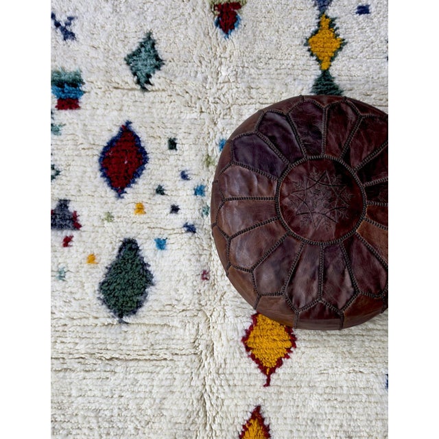 2020s Moroccan Artisan Azilal Rug - 7.2 X 6.2 Ft For Sale - Image 5 of 8