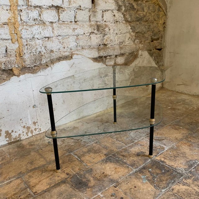 Glass and Metal Coffee Tables in the style of Edoardo Paoli, 1950s, Set of 2 For Sale - Image 18 of 18