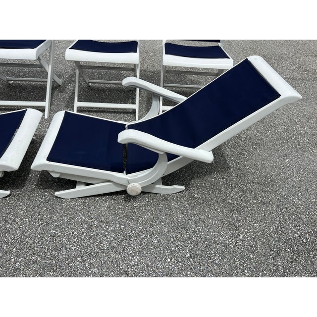 Mid-Century Modern Dining or Patio Chairs by French Maker Triconfort 6 Piece For Sale - Image 15 of 18