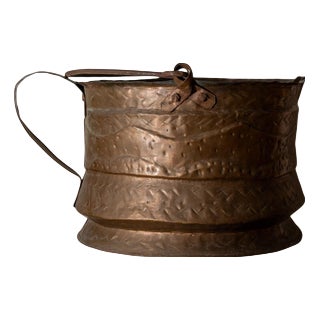 Antique 18th Century Copper Cauldron For Sale