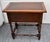 English Antique Walnut Table William and Mary Style Accent Side 3 Drawers For Sale - Image 3 of 16