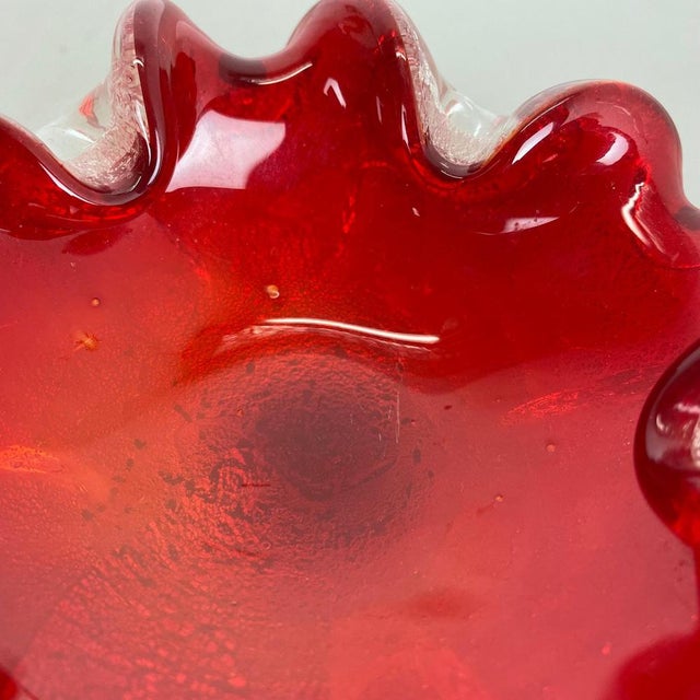 Murano Glass Floral Ashtray from Barovier + Toso, Italy, 1970s For Sale - Image 9 of 18