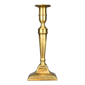 18th Century Queen Anne English Brass Push-Up Candlestick