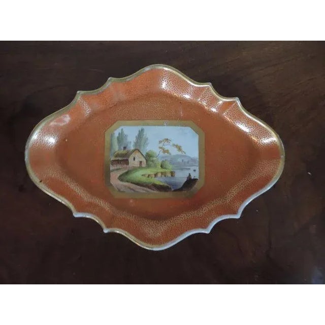 Chamberlain Worcester Porcelain Early 19th Century Chamberlain's Worcester Porcelain Dish Plate For Sale - Image 4 of 8