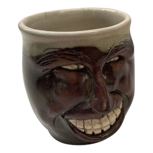 1990s Tate Walton Pottery || Ceramic Face Mug