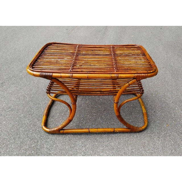 Large Bamboo Seating Group, 1950s, Set of 15 For Sale - Image 6 of 7