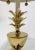 Metal Vintage Bombay Brass Pineapple Table Lamp W Tole Shade For Sale - Image 7 of 13