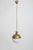 "Granada" 20cm brass and opaline pendant lamp, Barracuda edition. Height (cm): 27 Diameter (cm): 21 Up to 250V (Europe/UK...