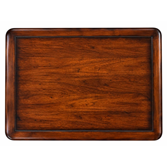 Hooker Furniture Vintage 3-Piece Carved Mahogany Cocktail & Side Table Set Attributed With Hooker Furniture Seven Seas Collection. For Sale - Image 4 of 4