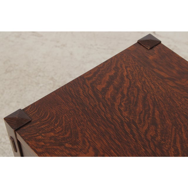 Pair of Stickley Mission Oak Nightstands For Sale - Image 10 of 16