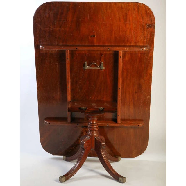 English Regency Mahogany Breakfast Table, 19th Century For Sale - Image 4 of 8