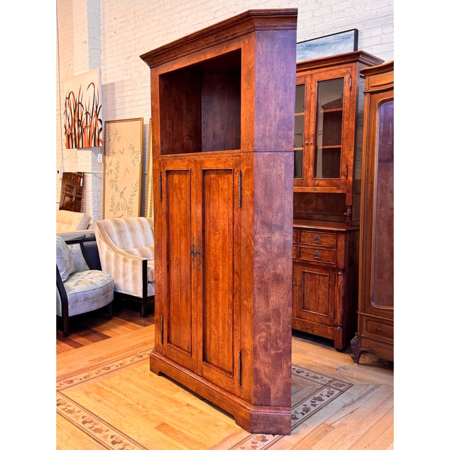 Traditional Bausman & Company Corner Media Armoire For Sale - Image 3 of 12