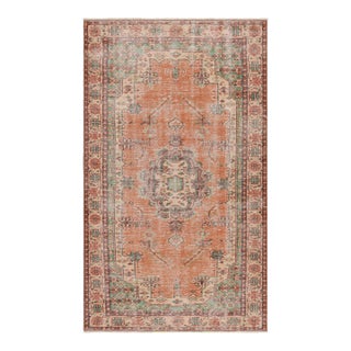 Vintage Turkish Rug in Polychromatic Patterns and Medallion, From Rug & Kilim For Sale