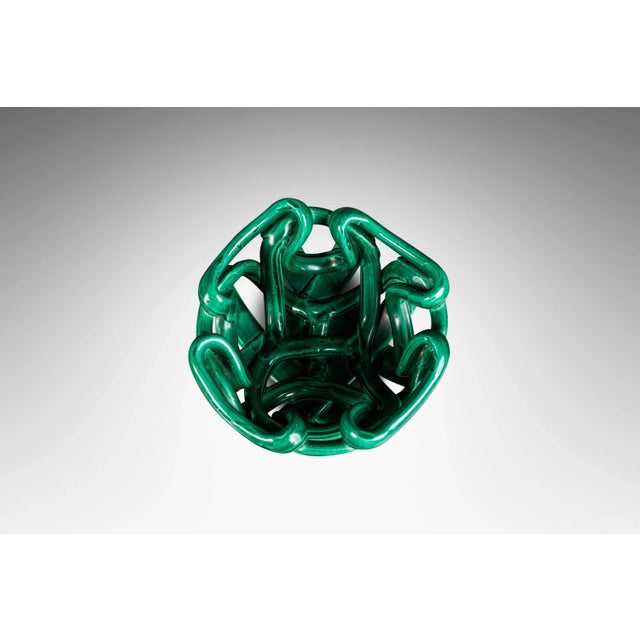 Ceramic Post Modern Abstract Braided Ceramic Bowl, Usa, C. 1980's For Sale - Image 7 of 12