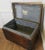 Large Lined Iron Banded Travel Trunk made by H D Dean This piece is zinc lined mainly to protect your possessions at sea...