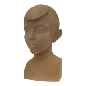 1980s Vintage 80's Waylande Gregory Boy Sculpture Art Deco Ceramics